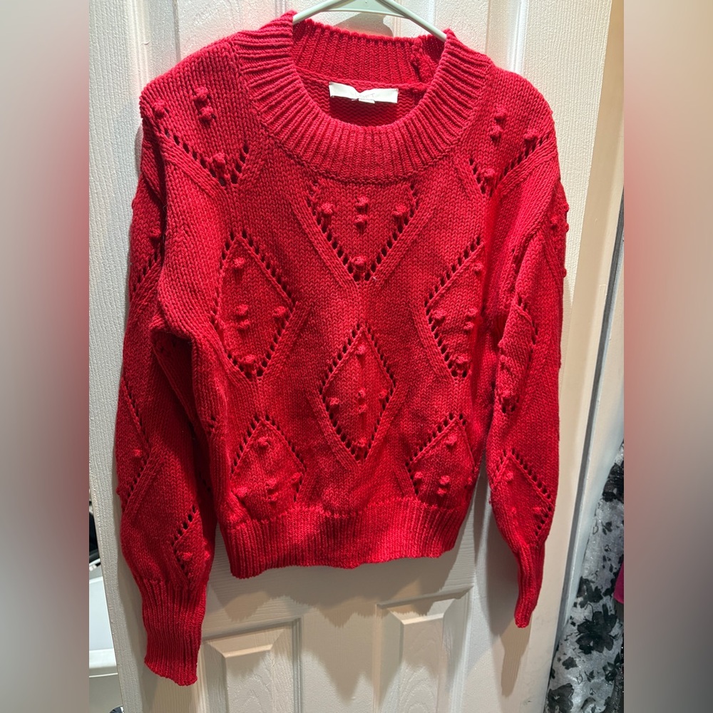Beautiful Loft pointelle sweater